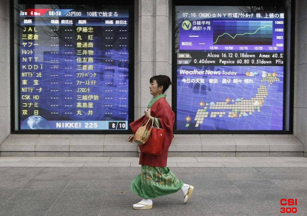 日经指数创下上世纪90年代初以来的最高水平 标志着通缩结束