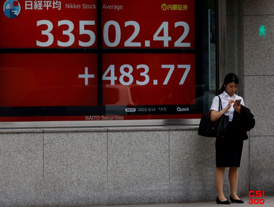 日本日经指数近34年来首次突破35000点