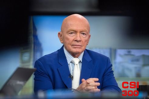 马克·莫比乌斯认为中国股市在增长支持下有更多上涨空间